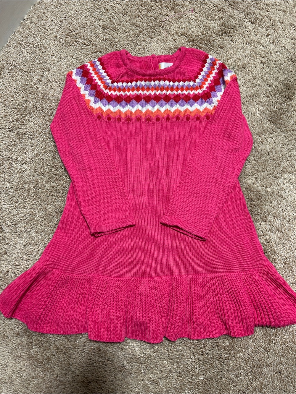 Gymboree Size 5T Pink Sweater Dress